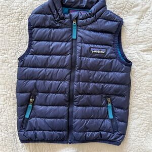 Patagonia Teal and Navy Quilted Vest